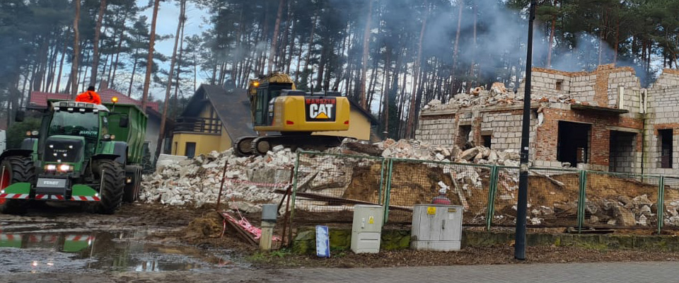 Rozbiórka domu jednorodzinnego